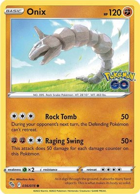 Onix, Pokemon GO