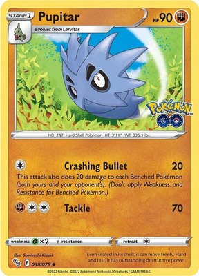 Pupitar, Pokemon GO