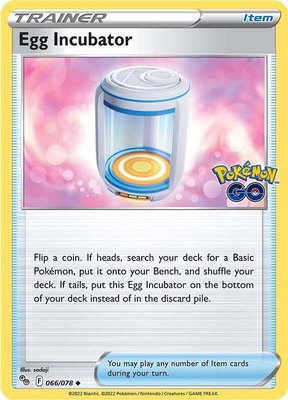 Egg Incubator, Pokemon GO