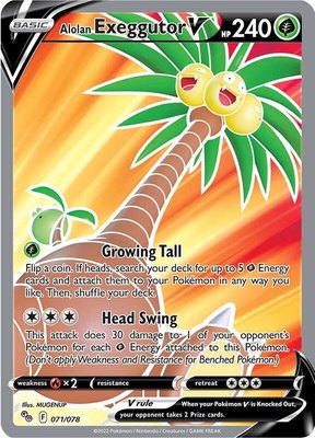 Alolan Exeggutor V (Full Art), Pokemon GO