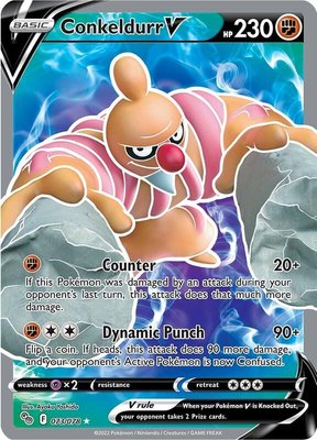 Conkeldurr V (Full Art), Pokemon GO