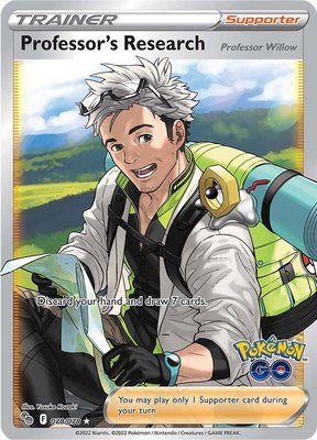 Professor's Research [Professor Willow] (Full Art), Pokemon GO