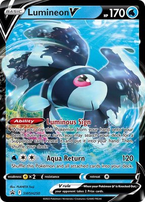 Lumineon V, Sword & Shield Promo Cards