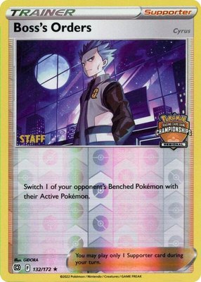 Boss's Orders [Cyrus] (Regional Championships) [Staff], League & Championship Cards