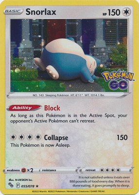 Snorlax (Cosmos Holo), Miscellaneous Cards & Products