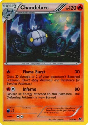 Chandelure (Cracked Ice Holo), Blister Exclusives