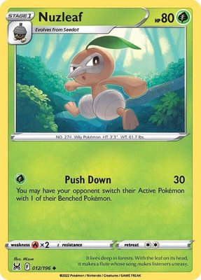Nuzleaf, Lost Origin