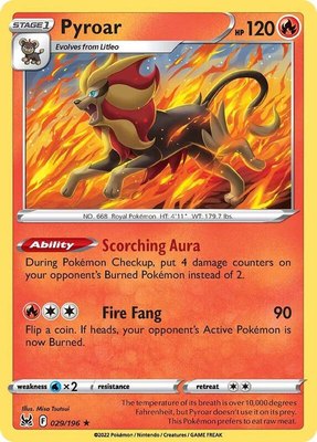 Pyroar, Lost Origin