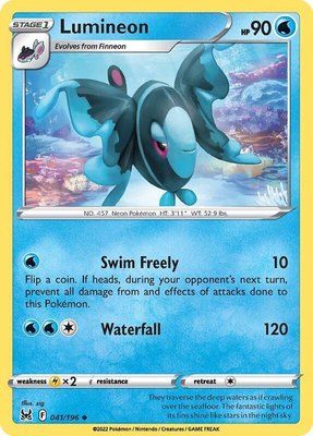 Lumineon, Lost Origin