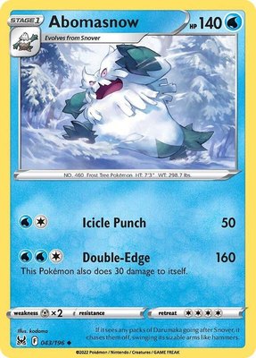 Abomasnow, Lost Origin
