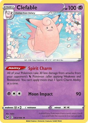 Clefable, Lost Origin