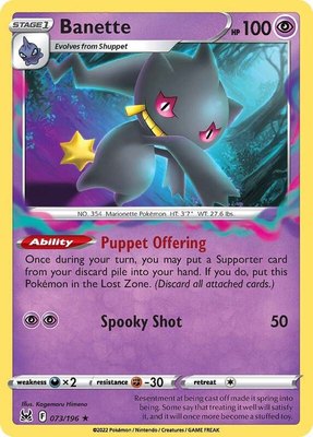 Banette, Lost Origin