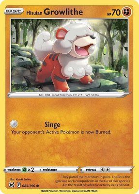 Hisuian Growlithe, Lost Origin