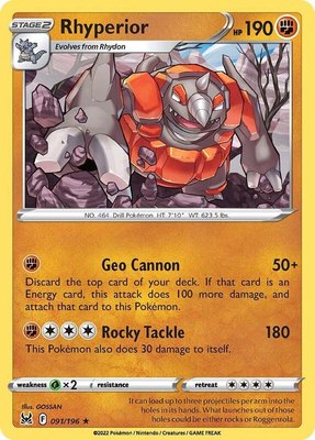 Rhyperior, Lost Origin