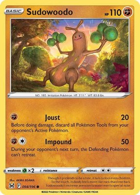 Sudowoodo, Lost Origin