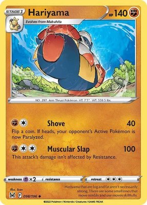 Hariyama, Lost Origin