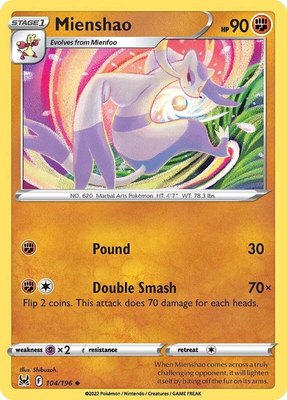 Mienshao, Lost Origin