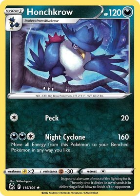 Honchkrow, Lost Origin