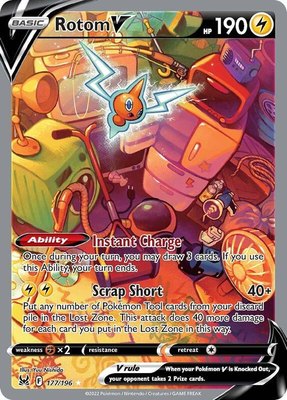 Rotom V (Alternate Full Art), Lost Origin