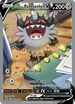 Galarian Perrserker V (Alternate Full Art), Lost Origin