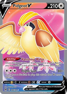 Pidgeot V (Full Art), Lost Origin
