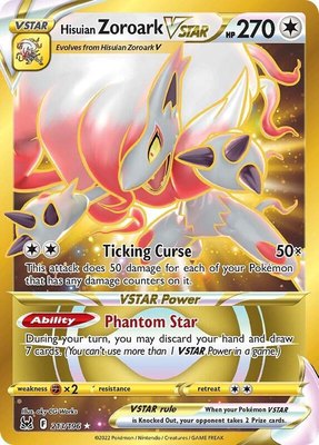 Hisuian Zoroark VSTAR (213) (Secret), Lost Origin
