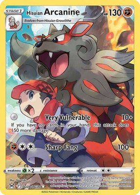 Hisuian Arcanine, Lost Origin Trainer Gallery