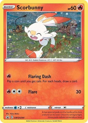 Scorbunny (Cosmos Holo), Sword & Shield Promo Cards