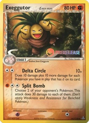 Exeggutor (Delta Species) (Prerelease), Nintendo Promos