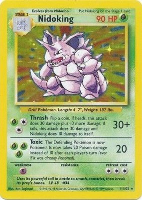 Nidoking, Base Set