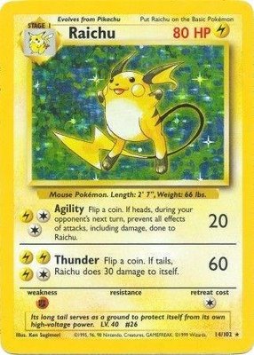 Raichu, Base Set