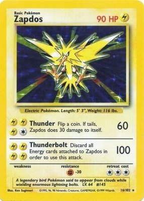 Zapdos, Base Set