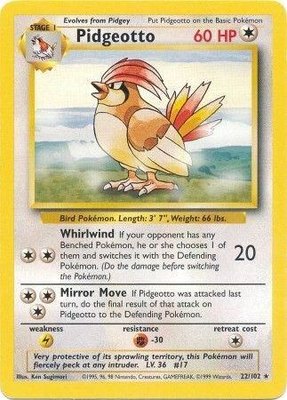 Pidgeotto, Base Set