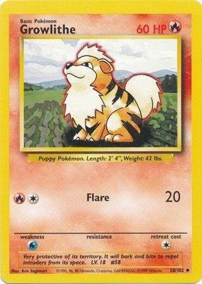 Growlithe, Base Set