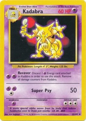 Kadabra, Base Set