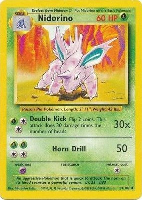 Nidorino, Base Set