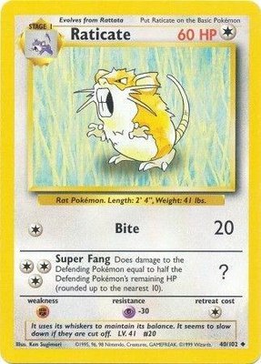 Raticate, Base Set