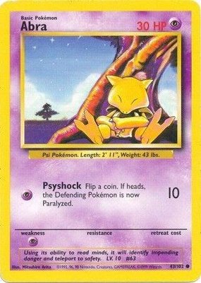 Abra, Base Set