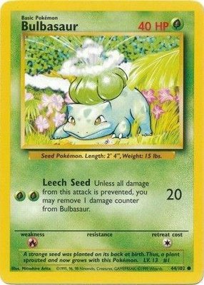 Bulbasaur, Base Set