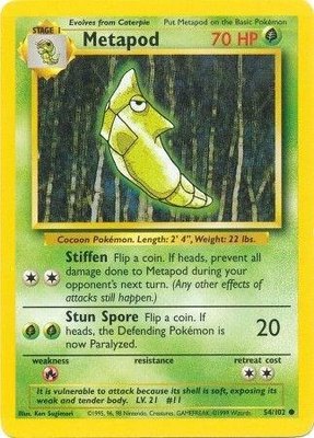 Metapod, Base Set