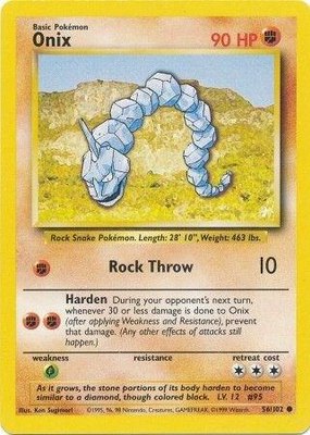 Onix, Base Set