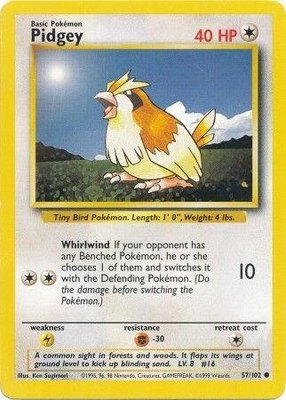Pidgey, Base Set