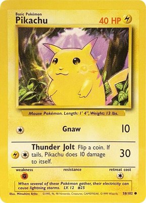 Pikachu, Base Set