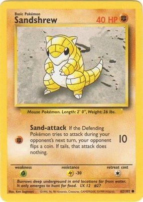 Sandshrew, Base Set