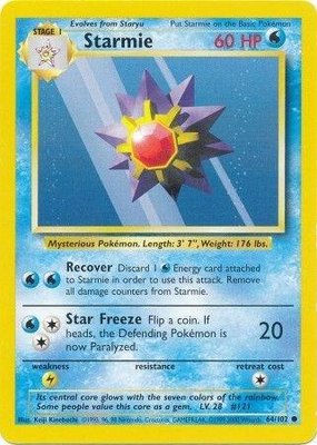 Starmie, Base Set