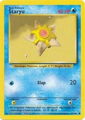 Staryu, Base Set