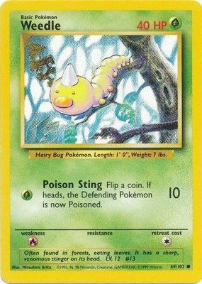 Weedle, Base Set