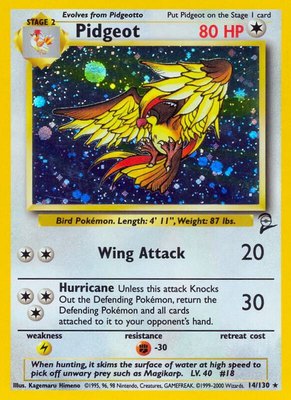 Pidgeot, Base Set 2