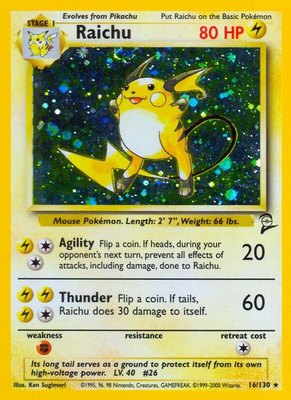 Raichu, Base Set 2