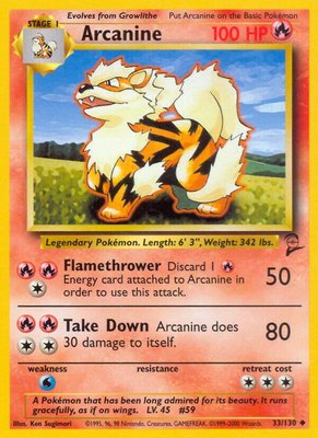 Arcanine, Base Set 2
